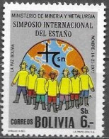 Bolivia Bolivie Bolivien 1977 Simposio Del Estano Tin Symposium Michel No. 933 MNH Mint Postfr. Neuf ** - Bolivie