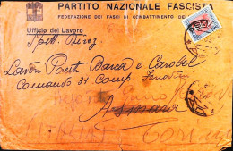 ITALIA - COLONIE ERITREA Lettera Da ASMARA 1937  - S6401 - Eritrea