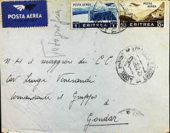 ITALIA - COLONIE ERITREA Lettera Da ADDIS ABEBA 1938  - S6418 - Eritrea
