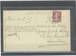 75-PARIS - BUREAU TEMPORAIRE -N°139 /CP Obl-CàD EXPOSITION ARTS DECORATIFS /PARIS DU 4-9-25 - 1921-1960: Periodo Moderno