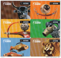 ITALY - Zodiac, Set Of 12 Saturn By Mediamarket Gift Cards, Unused - Zodiac