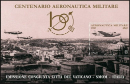 2023 - ITALIA - CENTENARIO DELL'AERONAUTICA MILITARE / CENTENARY OF THE MILITARY AIR FORCE - EMISSIONE CONGIUNTA. MNH - Emissioni Congiunte
