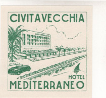 Civitavecchia - Hotel Mediterraneo - & Hotel, Label - Etiketten Van Hotels