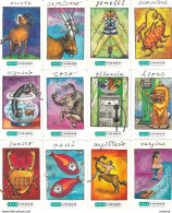 ITALY(Urmet) - Zodiac, Set Of 12 Infostrada Telecards L.5000, Tirage 20000, Exp.date 31/12/00, Mint - Zodiaque