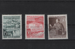 Jugoslavien Michel Cat.No. Mnh/** 735/737 - Unused Stamps