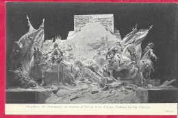 DAVIDE CALANDRA - MONUMENTO AD AMEDEO DI SAVOIA - FORMATO PICCOLO -EDIZ. C. CLAUSEN TORINO - NUOVA - Sculptures