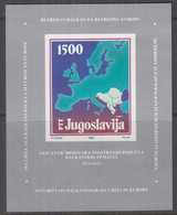 JUGOSLAWIEN  Block 31, Postfrisch **, Außenministerkonferenz Belgrad, 1988 - Blocks & Sheetlets