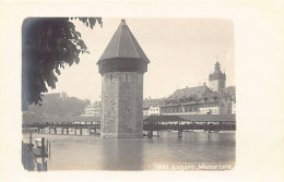 Schweiz - LUZERN - Wasserturm - Bromsilber Foto Karte - Verlag Wehrli - Lucerna
