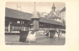 Schweiz - LUZERN - Totentanzbrücke Und Musegg - Bromsilber Foto Karte - Verlag Wehrli - Lucerna