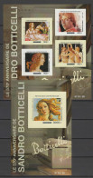 Central Africa 2015 Paintings Botticelli Sheetlet + S/s Imperf. MNH -scarce- - Andere & Zonder Classificatie