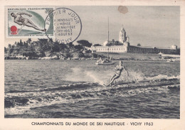 03 / VICHY / CHAMPIONNAT DU MONDE DE SKI NAUTIQUE 1963 / CARTE MAXIMUM - Vichy