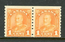 -Canada-1930-"King George V- Arch Issue-Coil Pair" MH (*) - Unused Stamps