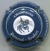 CAPSULE-CHAMPAGNE PERSEVAL-FOUBERT N°03x Bleu Foncé & Blanc - Other & Unclassified