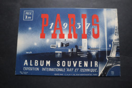 Album Souvenir Exposition Internationale Art Et Technique  Paris 1937 Complet Avec Timbres - Historical Documents