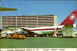CPA Toronto Ontario Kanada, International Airport, Boeing 747, Air Canada, Passagierflugzeug - Andere & Zonder Classificatie