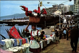 CPA Santa Cruz De Tenerife Teneriffa Kanarische Inseln Spanien, Marktleben, Blumenmädchen In Tracht - Autres & Non Classés