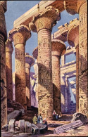 Artiste CPA Perlberg, F., Karnak Ägypten, Tempel - Autres & Non Classés