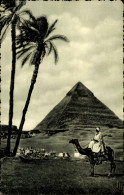 CPA Cairo Kairo Ägypten, Blick Auf Die Pyramide - Autres & Non Classés