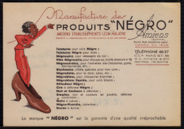 Carte Publicitaire Pour Les Produits Négro - Amiens Rue Valentin Haüy - Amiens