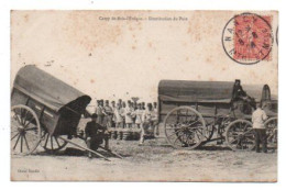 Carte Postale Ancienne - Dép. 76 - Camp De BOIS L' EVEQUE - Distribution De Pain - Casernas
