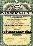 Compagnie Belge Du GAZ CATALYTIQUE - Elektrizität & Gas