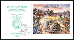 LIBYA 1980 Omar Mukhtar (s/s FDC) - Libye
