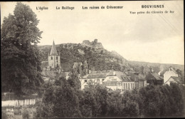 CPA Bouvignes Sur Meuse Wallonien Namur, Kirche, Bailliage, Ruinen Von Crèvecoeur - Other & Unclassified