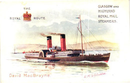MAIL BOAT / THE ROYAL ROUTE / SCOTLAND - Dampfer