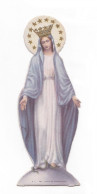 Vierge Marie, Gaufrée, Tient Debout (patte Au Dos), Type Chromo, Mais Imprimée Sur Carton, éd. A. C N° 428 - Devotion Images