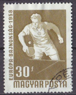 (Ungarn 1958) Internationale Meisterschaften Im Tischtennis O/used (A5-19) - Tischtennis