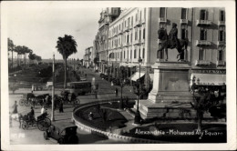 CPA Alexandria Ägypten, Mohamed Aly Square, Monument - Sonstige & Ohne Zuordnung