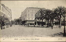 CPA Algier Algerisches Algier, Place Kléber Und Hôtel Métropole - Sonstige & Ohne Zuordnung