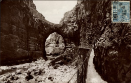 CPA Constantine, Algerien, Brücke In Den Gorges Du Rhumel Und Chemin Des Touristes - Other & Unclassified