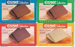 GERMANY(chip) - Set Of 4 Cards, Eszet Schnitten(O 1493-O 097-O 502-O1291), Tirage 2000-3000, 09/95-02-05-11/96, Mint - O-Series : Séries Client