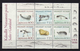 Groenland - 1991 - BF -  Faune Marine  - Neufs**- MNH - Blocs