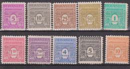 France N° 620 à 629 Neuf Sans Charnières - Unused Stamps