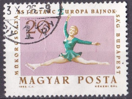 (Ungarn 1963) Eiskunstlauf-Europameisterschaften O/used (A5-19) - Patinage Artistique