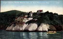 CPA San Francisco Bay Kalifornien, Leuchtturm, Yerba Buena Island - Altri & Non Classificati