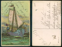 BARCOS SHIP BATEAU PAQUEBOT STEAMER [ BARCOS # 05309 ] - FANCY CARD - Sailing Vessels