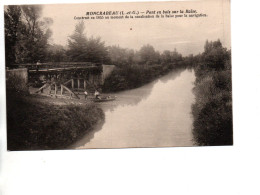 CP MONCRABEAU (Lot Et Gar.) Pont En Bois Sur La Baïse - Other & Unclassified