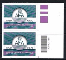 ● ITALIA 2013 ֍ Agenzia Italiana Del FARMACO ● AIFA ● COPPIA Con CODICE A BARRE ● - Bar Codes