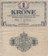 Denmark / 1 Krone / 1921 / P-12(g) / VF - Dänemark