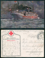 BARCOS SHIP BATEAU PAQUEBOT STEAMER [ BARCOS # 05312 ] - Bayer. Landeskomitee Für Freiwillige Krankenpflege Im Kriege - - Velieri