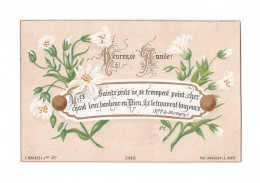Heureuse Année ! Citation R.P. De Martigny Et Fleurs, 1894, éd. E. Bouasse Jne N° 3445 - Santini