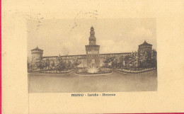 MILANO - CASTELLO SFORZESCO - FORMATO PICCOLO - VIAGGIATA 1914 DA MILANO PER MELDOLA - Milano (Milan)