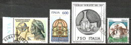 Italien 1990, MiNr. 2153+2156+2158+2159; Alb. 05 - 1981-90: Gebraucht