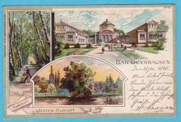BAD OEYNHAUSEN Postkarte Kurort 1898 Cöln-Hannover Zug Stempel - Nordstemmen - Bad Oeynhausen