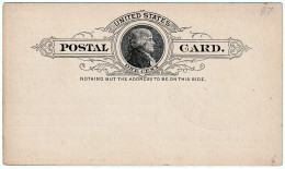 XIX C. US Unposted One Cent Postal Card Halladay Standard WIND MILL "U.S. Wind Engine & Pump CO., Batavia, Kane County" - Brieven En Documenten