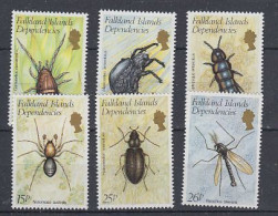 Falkland Islands Dependencies 1982 Insects 6v ** Mnh (60082) CRAZY PRICE - Géorgie Du Sud