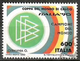 Italien 1990, MiNr. 2157; Gewinn Der Fußball-WM Durch Die Deutsche Nationalmannschaft, Alb. 05 - 1981-90: Used